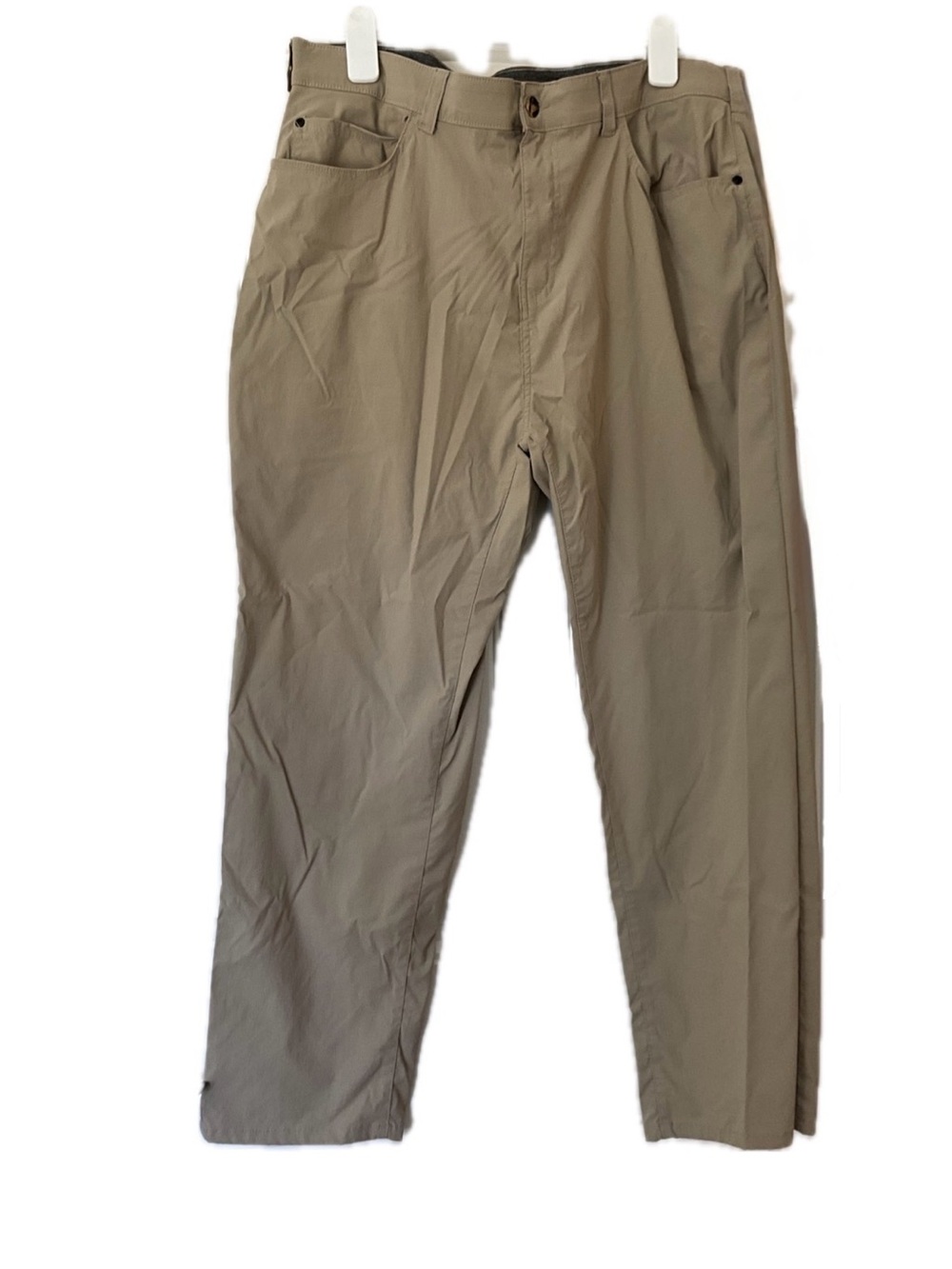 Men's Classic Tan Straight-Leg Lightweight Golf Pants